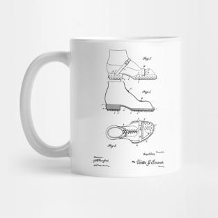 Roofer's Shoe Vintage Patent Hand Drawing Mug